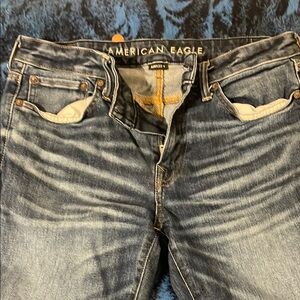 American Eagle Outfitters Men's Blue Jeans Airflex+